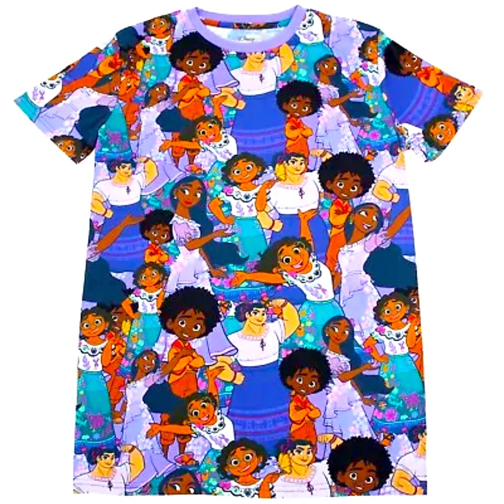 Cakeworthy AOP Disney Encanto Tshirt Top All Over Print Size Medium RARE!